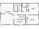 Floorplan with primary bedroom, primary bath, two closets and two additional bedrooms at 6549 Butterfly Sky St, North Las Vegas, NV 89084