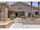 Marquesa community entrance with stone accents and well-maintained landscaping at 7200 Pirates Cove Rd # 2025, Las Vegas, NV 89145
