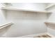 Empty closet featuring neutral paint and shelving at 8113 Bay Springs Dr, Las Vegas, NV 89128