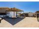 Property features a horse trailer, stalls, and a storage area for outdoor equipment at 997 N Christy Ln, Las Vegas, NV 89110