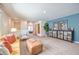 Comfortable loft featuring a cozy sofa and stylish decor at 1019 Gentle Swan St # 693, Henderson, NV 89011
