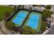 Community tennis courts offer residents a fun space for recreation and friendly competition at 1105 Strada Pecei, Henderson, NV 89011