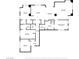 Detailed floor plan illustrating the layout of the home, including bedroom, kitchen, and living room dimensions at 150 Las Vegas Blvd # 1507, Las Vegas, NV 89101