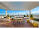 Beautiful rooftop terrace with comfortable seating, dining areas, and stunning city views at 150 Las Vegas Blvd # 1507, Las Vegas, NV 89101