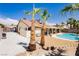 Property with well-maintained backyard, patio, and refreshing pool at 1528 Tonada Way, Las Vegas, NV 89117