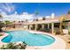 Inviting backyard pool and covered patio, ideal for outdoor relaxation at 1528 Tonada Way, Las Vegas, NV 89117