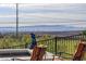 This backyard view features a beautiful desert landscape and the city skyline beyond at 19 Contrada Fiore Dr, Henderson, NV 89011