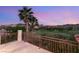 Balcony view of the golf course and desert landscape with palm trees at 21 Avenida Sorrento, Henderson, NV 89011