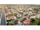 Expansive aerial view of a residential neighborhood showcasing well-maintained homes and tree-lined streets at 2101 Diamond Bar Dr, Las Vegas, NV 89117