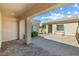 Beautiful courtyard featuring covered walkway and tiled pavers at 2164 Sawtooth Mountain Dr, Henderson, NV 89044