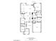 Detailed floorplan showcasing the layout of the home, including room dimensions and configurations at 2312 Indigo Island St, Henderson, NV 89044