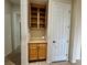 Hallway with built-in storage cabinet at 2312 Indigo Island St, Henderson, NV 89044