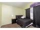 Bright bedroom, large window with stylish curtains and a comfortable bed at 2631 Bed Knoll Ct, North Las Vegas, NV 89031
