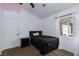 Bedroom offers a cozy space, light walls, large window, and dark accents at 2631 Bed Knoll Ct, North Las Vegas, NV 89031