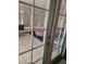 Close up of the patio door from the living room providing access to an outdoor patio at 2631 Bed Knoll Ct, North Las Vegas, NV 89031