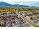 Aerial view of the property, located near a lush green golf course at 2725 Byron Dr, Las Vegas, NV 89134