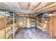 Interior view of the shed, showcasing existing shelving space and ample room for storage at 4100 Montebello Ave, Las Vegas, NV 89110