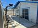Covered patio with outdoor seating and a view of the backyard at 4682 Tamalpias Ave, Las Vegas, NV 89120