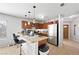 Kitchen featuring stainless steel appliances, granite countertops and breakfast bar seating at 5950 Pacific Shores Dr, Las Vegas, NV 89142