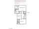 Floor plan displaying layout of bedrooms, bathrooms, and laundry area at 6416 Pronghorn Ridge Ave, Las Vegas, NV 89122