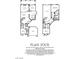 Detailed floor plan showcases a two-story home with three bedrooms and a spiral staircase at 7625 Spanish Bay Dr, Las Vegas, NV 89113