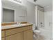 This clean bathroom features a tub and shower combo, plus a single sink vanity at 8250 N Grand Canyon Dr # 1123, Las Vegas, NV 89166