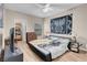 Spacious bedroom with a walk-in closet and contemporary decor at 8250 N Grand Canyon Dr # 1123, Las Vegas, NV 89166