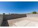 Large, enclosed backyard ready for customizing into your own outdoor oasis at 8877 Perfect Diamond Ct, Las Vegas, NV 89129