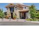 Exterior of the Skye Canyon Home Finding Center with stone accents, tile roof, and inviting entrance at 8898 Sasquatch Run Ave, Las Vegas, NV 89166