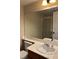 Well lit bathroom vanity with a framed glass shower at 9004 Dulcimer Ln, Las Vegas, NV 89123