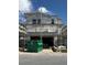Exterior view of a new construction home, with scaffolding in front of the home at 9094 Rivington Ave, Las Vegas, NV 89148