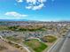 Aerial of park and community featuring baseball field, green space, picnic areas and parking at 9795 La Cienega St, Las Vegas, NV 89183