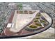 Aerial view of a large baseball complex with multiple well-maintained fields and parking at 10432 Britton Hill Ave, Las Vegas, NV 89129