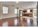 Open-concept kitchen features stainless steel appliances and breakfast bar, perfect for modern living at 1139 Via Partito, Henderson, NV 89052