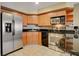The kitchen features stainless steel appliances and sleek granite countertops at 211 E Flamingo Rd # 620, Las Vegas, NV 89169