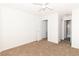 Well-lit bedroom with neutral carpet, closets, and ensuite bath at 2191 Bay Club Dr # 204, Laughlin, NV 89029