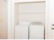This well-lit space features a modern, stacked washer and dryer at 2191 Bay Club Dr # 204, Laughlin, NV 89029