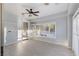 Sun room with ceiling fan, and natural light from the backyard at 3 Chatmoss Rd, Henderson, NV 89052