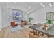 Bright living area showcasing a large window, modern seating, and dining space at 3109 Siena Cir, Las Vegas, NV 89128