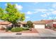 Inviting single-story home with a well-maintained front yard and large driveway at 3436 Camsore Point Ln, Las Vegas, NV 89129