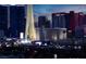 A captivating city view with the Stratosphere prominently featured at 353 E Bonneville Ave # 1302, Las Vegas, NV 89101