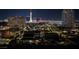 Spectacular night-time skyline view of Las Vegas, featuring iconic landmarks and twinkling city lights at 353 E Bonneville Ave # 1302, Las Vegas, NV 89101