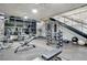 Well-equipped fitness center featuring weight machines, free weights, and ample workout space at 353 E Bonneville Ave # 1302, Las Vegas, NV 89101