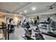 Well-equipped gym featuring a variety of modern exercise machines and mirrored walls at 353 E Bonneville Ave # 1302, Las Vegas, NV 89101