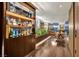 Hallway with a custom bar and gorgeous views from the dining room at 353 E Bonneville Ave # 1302, Las Vegas, NV 89101