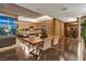 Open living space features modern design, wood accents, and lots of light from the large windows at 353 E Bonneville Ave # 1302, Las Vegas, NV 89101