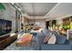 Modern open-concept living space with sleek design and comfortable furnishings at 353 E Bonneville Ave # 1302, Las Vegas, NV 89101