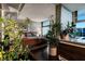 Main bedroom featuring modern design, luxury plants and floor to ceiling windows with views at 353 E Bonneville Ave # 1302, Las Vegas, NV 89101