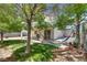 An inviting backyard with a hammock provides an ideal setting for outdoor relaxation and leisure at 3811 Twinkle Star Dr, Las Vegas, NV 89115