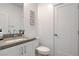 Clean bathroom with modern vanity, neutral countertop, and simple decor, offering a serene atmosphere at 4177 Railhead Pass Ave, Las Vegas, NV 89141